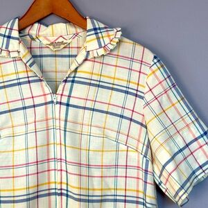 Vintage Plaid Sears Zip & Dash Dress